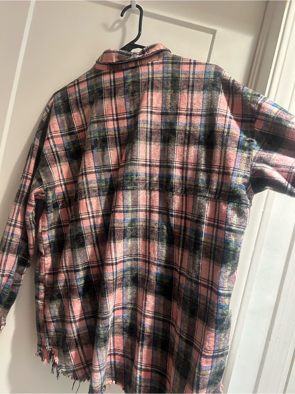 Pink Plaid Utility Shacket - Picture 5 of 5